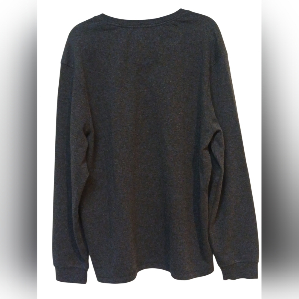 Copper & Oak -NWOT Gray Long Sleeve Henley, Lite Weight Sweatshirt XXL - Picture 2 of 8